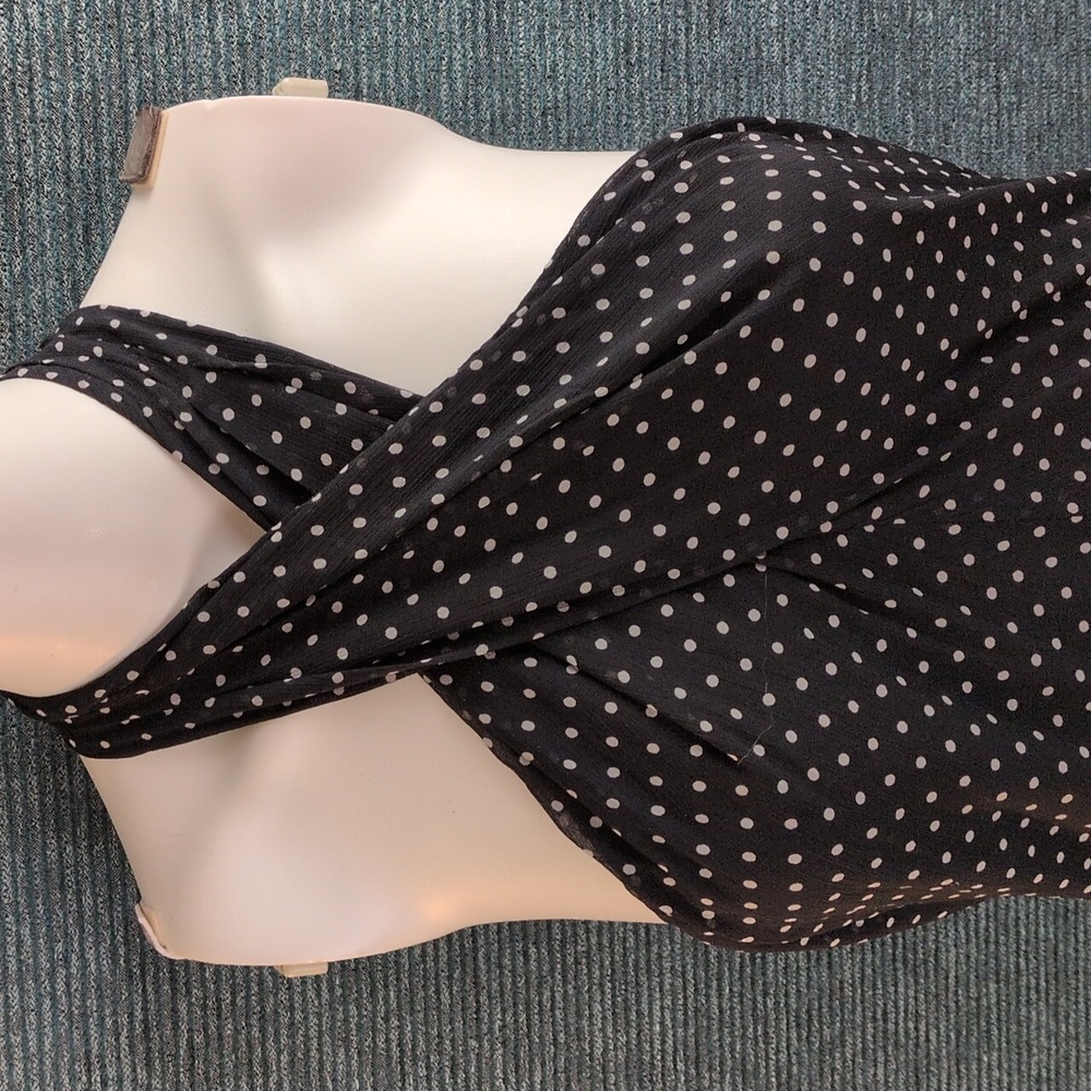 Lauren Ralph Lauren Polkadot Georgette Halter Gown - Picture 7 of 14